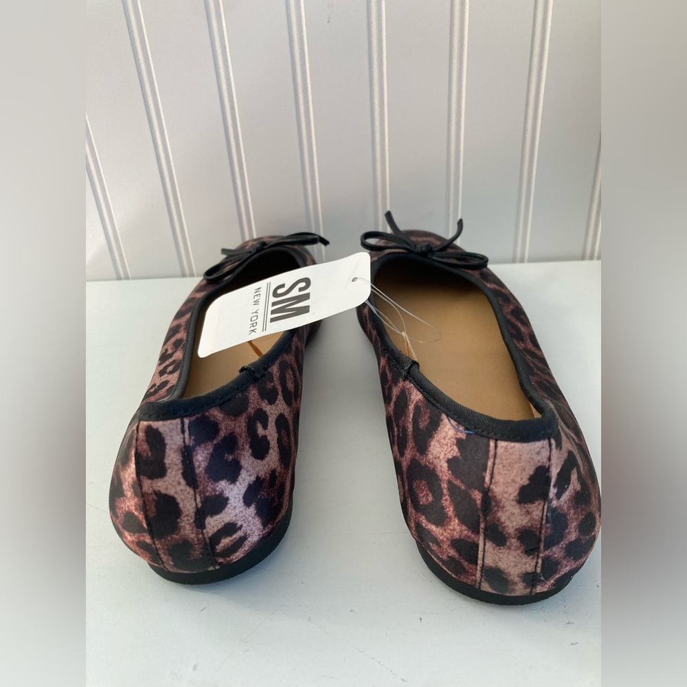 SM New York (Steve Madden) Leopard Print Ballerina Flats Brand-New Size 10 NWT - Picture 7 of 7